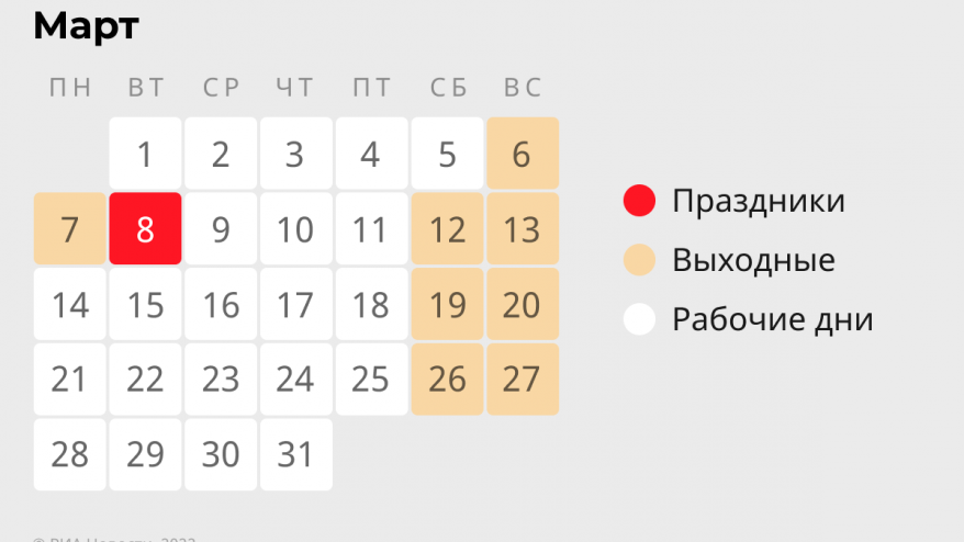 Приморцев ждет самая короткая рабочая неделя этого года