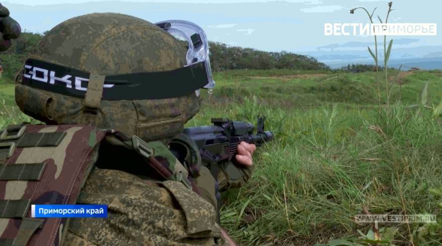 Мобилизованные приморцы проходят боевое слаживание