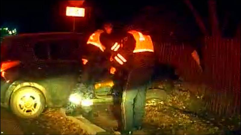 Заковали в наручники: Полицейская погоня в Приморье попала на видео