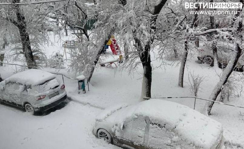 Снежный циклон накрыл Владивосток: большегрузам запретили въезд в город