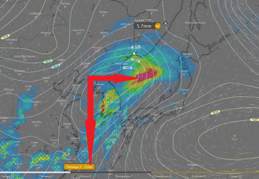 Циклон может испортить погоду накануне длинных выходных Циклон может испортить погоду накануне длинных выходных
