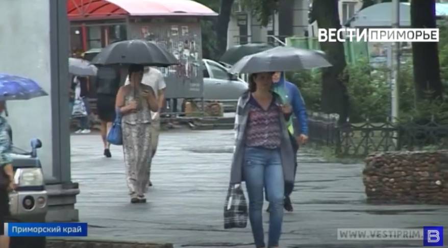 Дожди с грозами обрушатся на Приморье