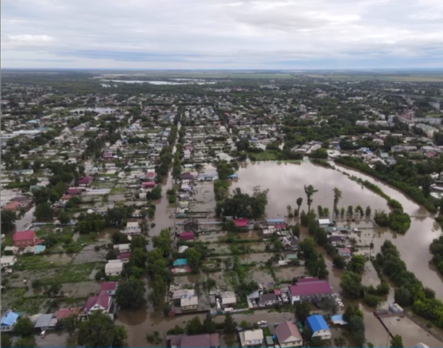 Уровень воды в реке Раздольная сегодня выше нормы в 7 раз