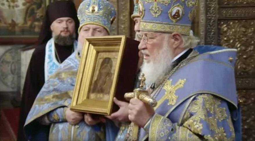 Оригинал иконы Казанской Божией Матери представил Патриарх Кирилл Оригинал иконы Казанской Божией Матери представил Патриарх Кирилл