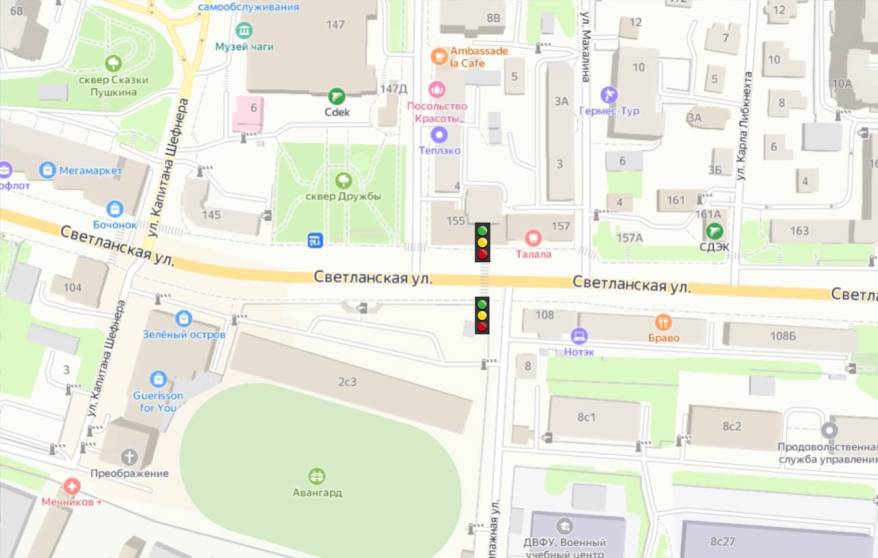 Светофор заработал на переходе в районе стадиона «Авангард» Светофор заработал на переходе в районе стадиона «Авангард»