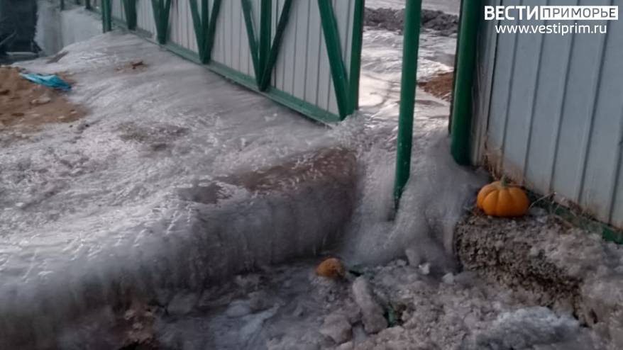 "Спасите": в Находке дом 82-летней пенсионерки оказался в ледовом плену