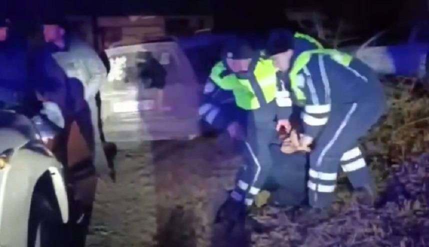 Уверенный в своих сверхспособностях водитель решил уйти от погони