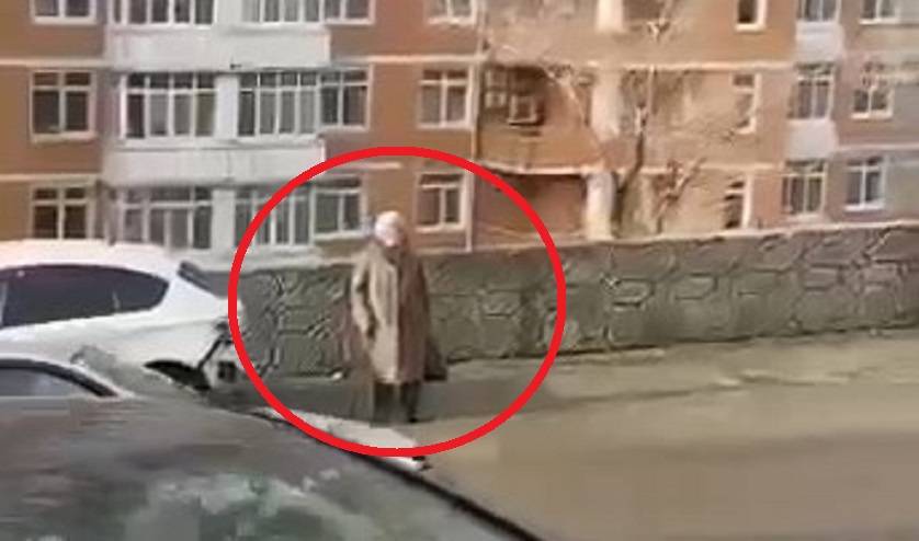 Смышленая бабуля нашла способ, как преодолеть «море» во Владивостоке (видео) Смышленая бабуля нашла способ, как преодолеть «море» во Владивостоке (видео)