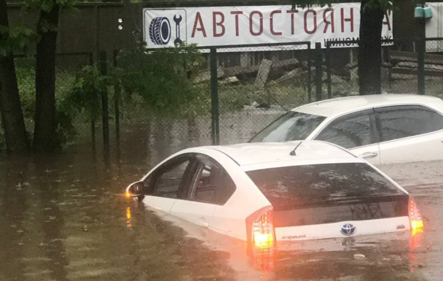 "Аквастоянки": эпичная парковка "Приуса" во Владивостоке попала на видео