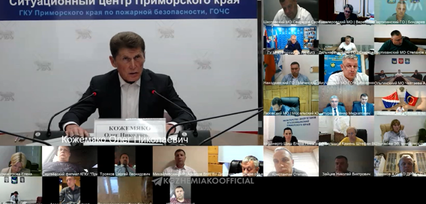 Главы муниципалитетов Приморья доложили губернатору обстановку на территориях после удара стихии