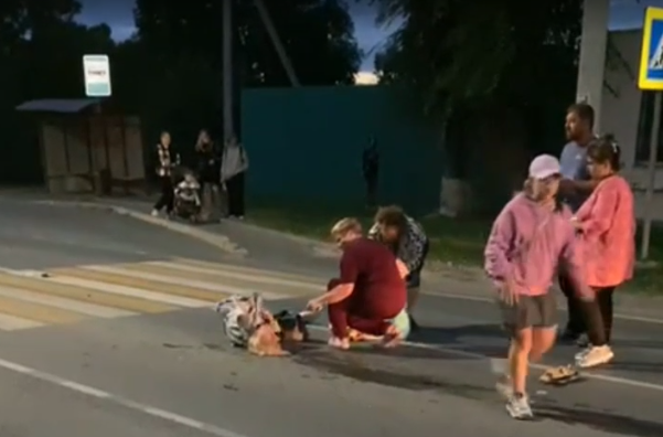 Иностранка на "Акве" сбила женщину с ребенком на пешеходном переходе в Артеме