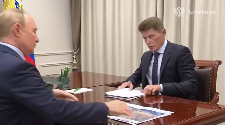 Путин поддержал Кожемяко по всем вопросам (видео) Путин поддержал Кожемяко по всем вопросам (видео)