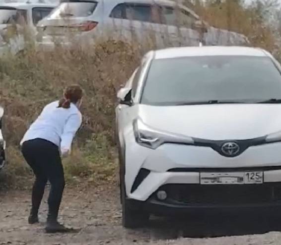 Дама устроила «террор» водителям во Владивостоке Дама устроила «террор» водителям во Владивостоке