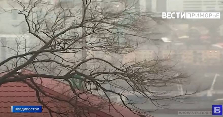 Ветер бушует во Владивостоке: крыши срывает, конструкции падают