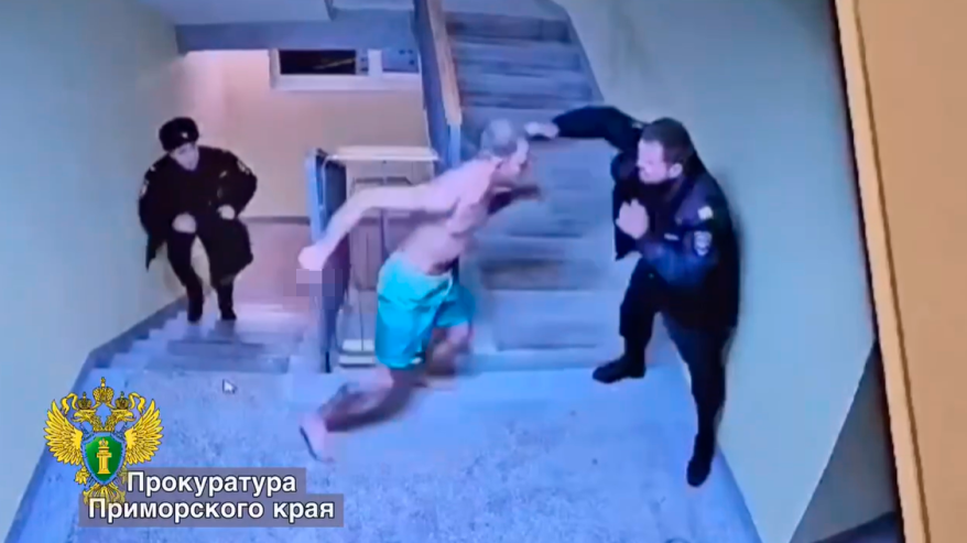 Одного ножом, другого кулаком: мужчина напал на полицейских в Приморье