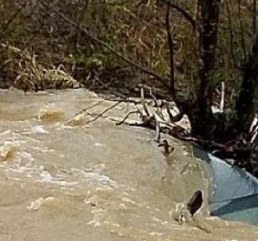 Авто ушло под воду в реке Приморья