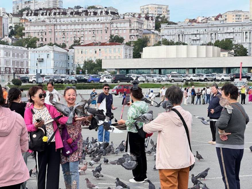 «Сафари в самом сердце города»: центральная площадь Владивостока глазами китайцев