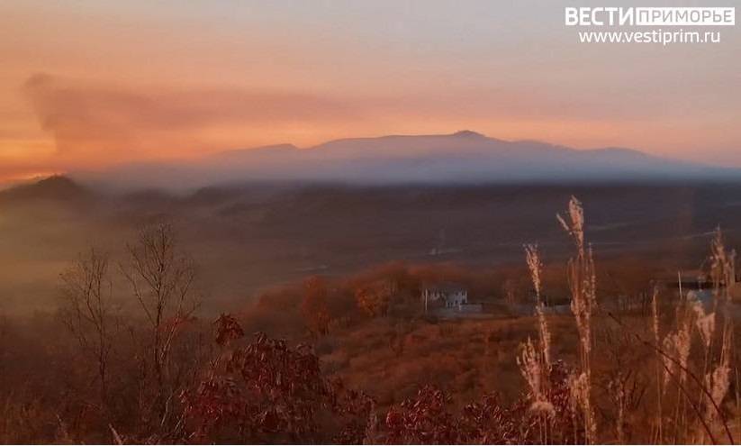 Дым из Китая идет на Приморье Дым из Китая идет на Приморье