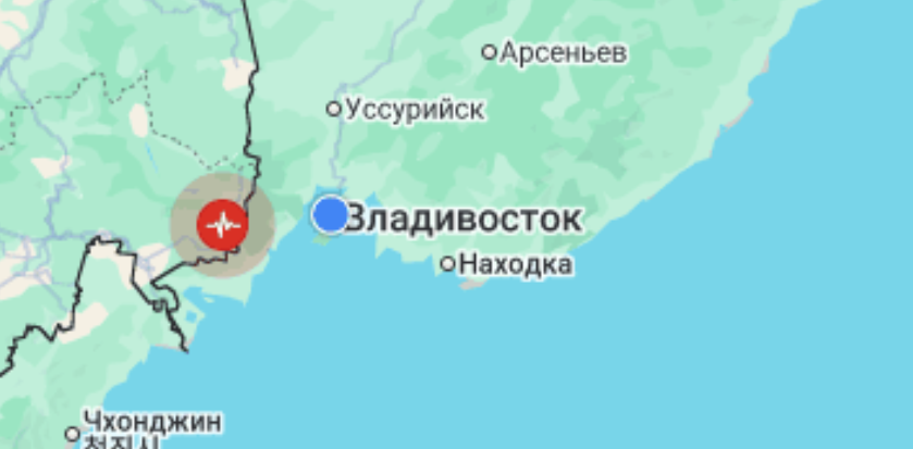 Сильное землетрясение произошло вблизи Владивостока Сильное землетрясение произошло вблизи Владивостока