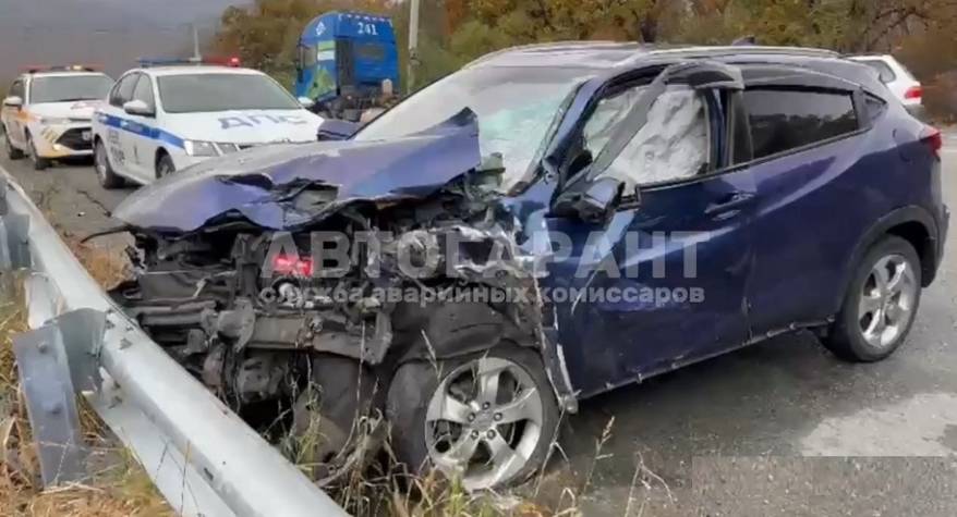 Жуткое ДТП с пострадавшими на Шаморовской трассе в Приморье