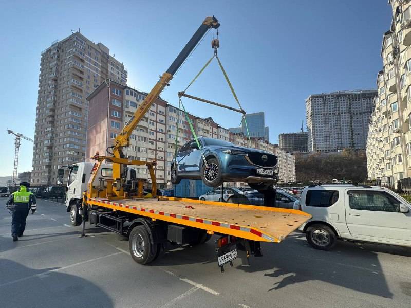 120 автомобилей за месяц эвакуировано на штрафстоянку во Владивостоке