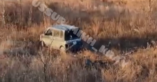 Сразу четыре автомобиля вылетели в кювет на одном участке дороги в Приморье
