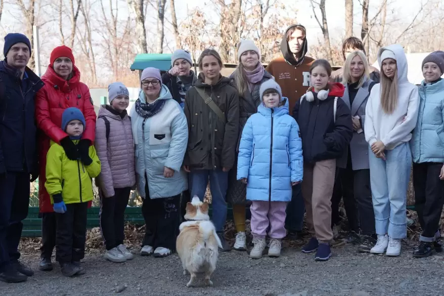На прогулку с собакой: семьи Владивостока объединила всероссийская акция