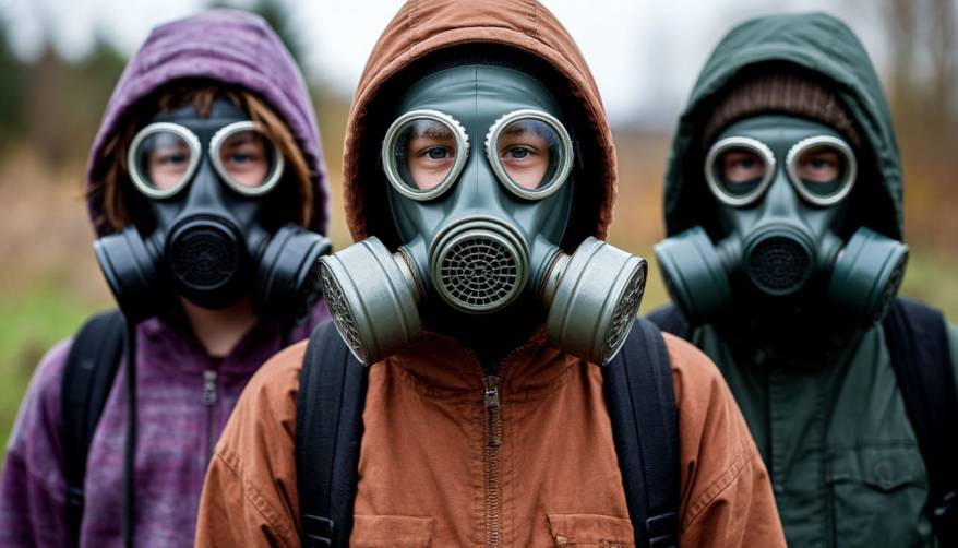 Школьники стащили 19 противогазов с территории завода в Приморье