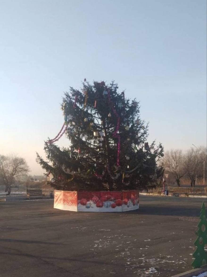 «Остальные ещё страшнее»: главную ёлку в Галёнках раскритиковали местные жители