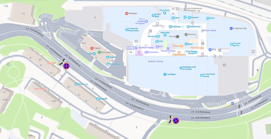 Во Владивостоке ликвидируется платная парковка возле ТЦ "Калина Молл"
