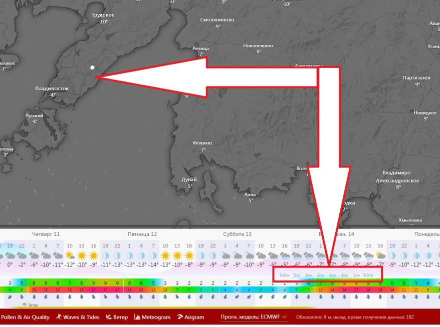 Cиноптики ухудшили прогноз на снегопад во Владивостоке