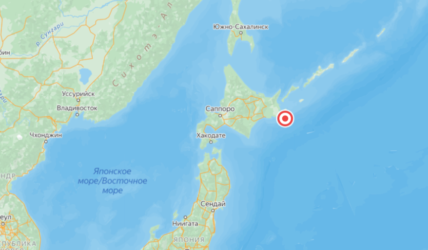Серьезное землетрясение зафиксировано у берегов Японии