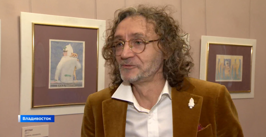 "Влад приехал в Циндао" - выставка Игоря Обухова открылась в Приморской картинной галерее