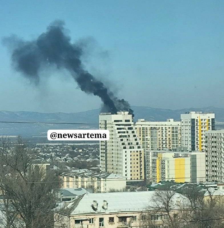 Названа причина пожара в новостройке в Артеме