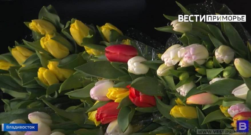 Во Владивостоке определены места для мартовской продажи цветов