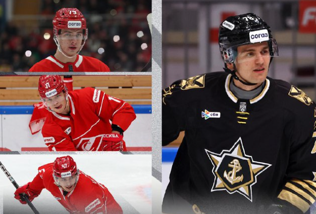 Хоккейные клубы «Адмирал» и «Спартак» произвели обмен игроками