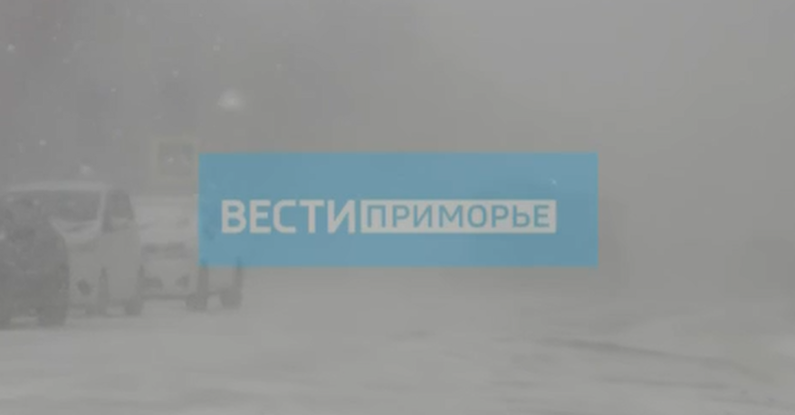 Видимость почти нулевая: метель не на шутку разыгралась на юге Приморья