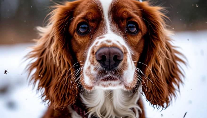 Почти 100 клещей сняли с собаки в Приморье в разгар крещенских морозов