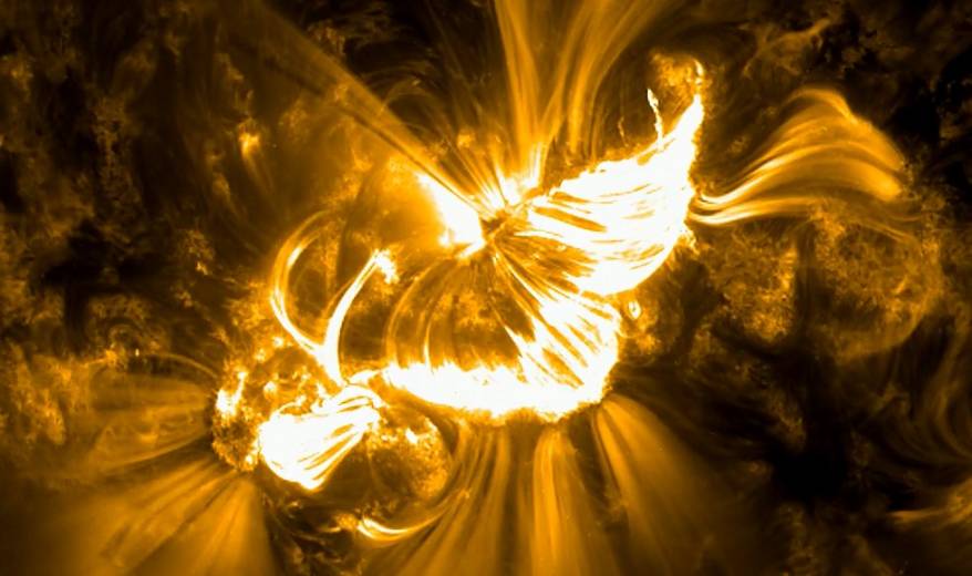 Вспышку высочайшего балла X на Солнце сняли на видео