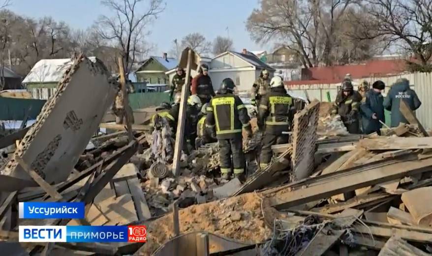 Женщина погибла после взрыва газа в частном доме в Уссурийске