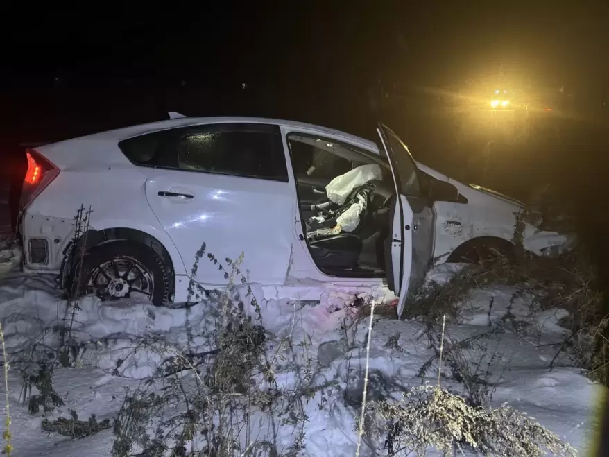 "Приус" вылетел в кювет на трассе Хабаровск – Владивосток