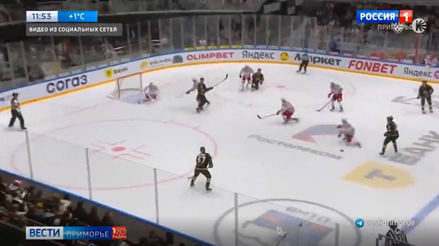 «Адмирал» игрой со «Спартаком» завершает выездную серию матчей чемпионата КХЛ