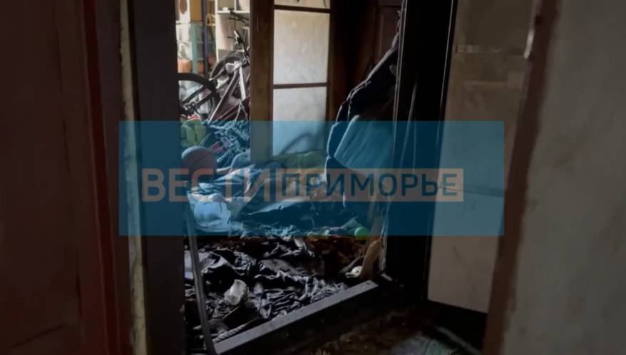 Жуткие кадры видео квартиры во Владивостоке, в которой погибли трое детей