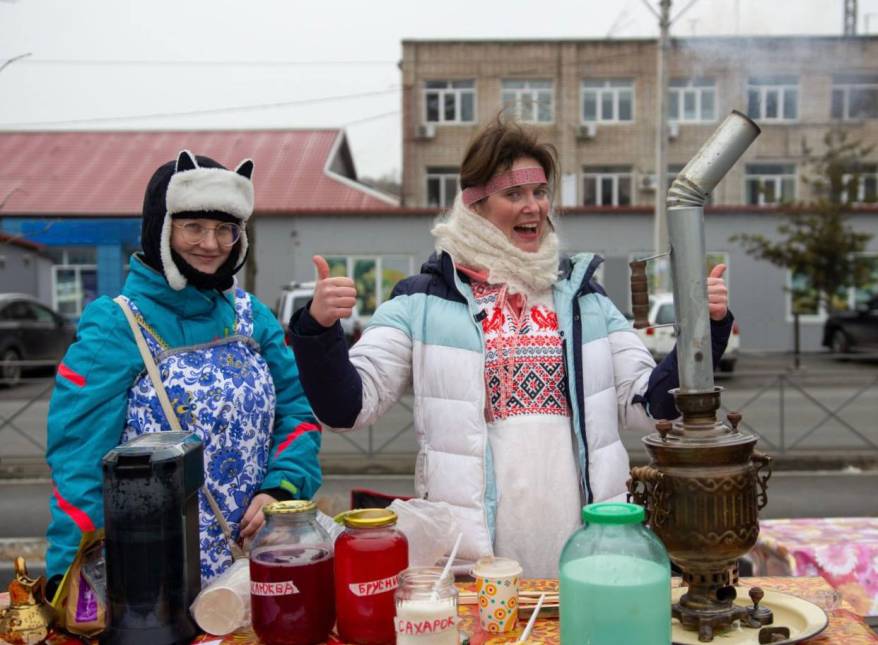 Козы стали участниками праздника на масленичной неделе в Приморье