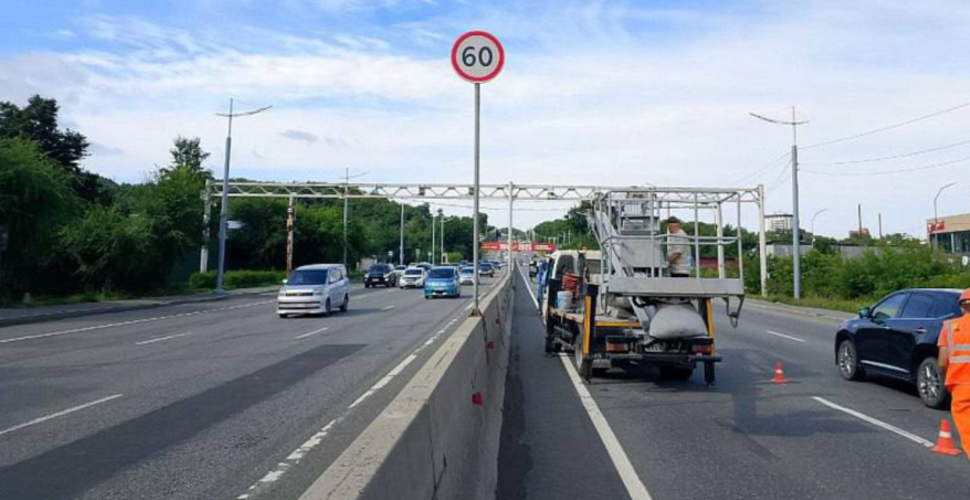 На участке трассы в районе Седанки меняется скоростной режим