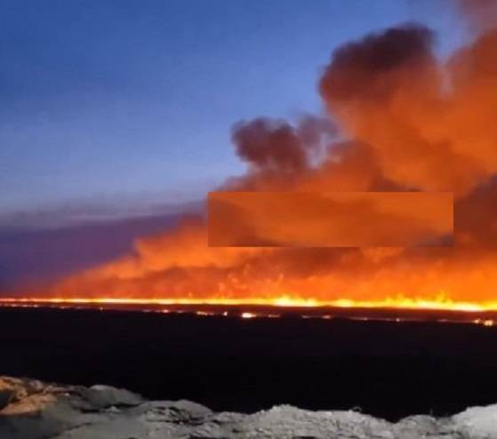 Мощный пожар охватил часть Надеждинского района Приморья