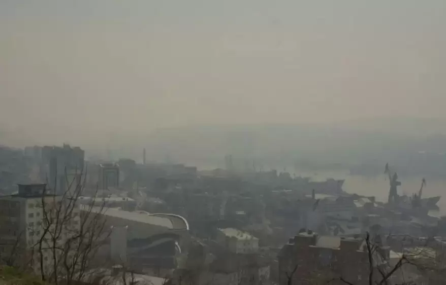 Запах дыма и гари ощущается в Приморье