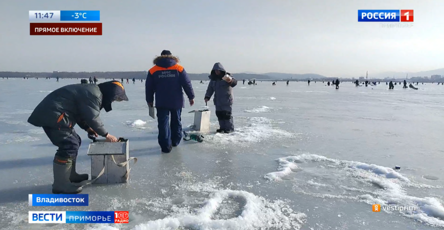 Рыбаки пренебрегают запретом выхода на лед в Приморье