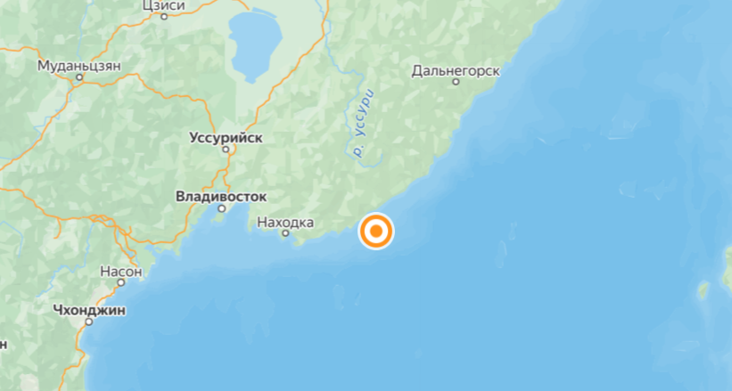 Землетрясение магнитудой 4,4 балла произошло у побережья Приморья