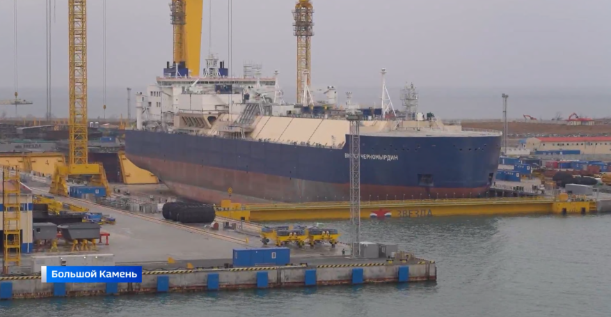 Судоверфь «Звезда» готовит к выходу в море второго гиганта газовоза